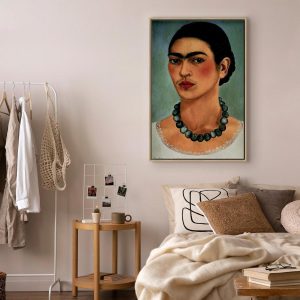 Tableau - Frida Kahlo – Self-Portrait with Beaded Necklace
