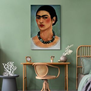 Tableau - Frida Kahlo – Self-Portrait with Beaded Necklace