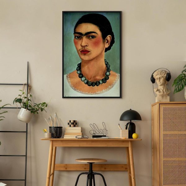 Tableau - Frida Kahlo – Self-Portrait with Beaded Necklace