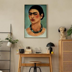 Tableau - Frida Kahlo – Self-Portrait with Beaded Necklace