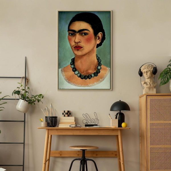 Tableau - Frida Kahlo – Self-Portrait with Beaded Necklace