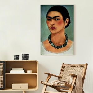 Tableau - Frida Kahlo – Self-Portrait with Beaded Necklace