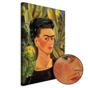 Tableau - Frida Kahlo – Self-Portrait with Bonito