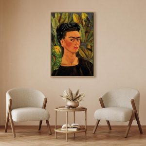 Tableau - Frida Kahlo – Self-Portrait with Bonito