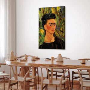 Tableau - Frida Kahlo – Self-Portrait with Bonito