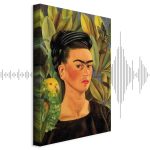 Tableau - Frida Kahlo – Self-Portrait with Bonito