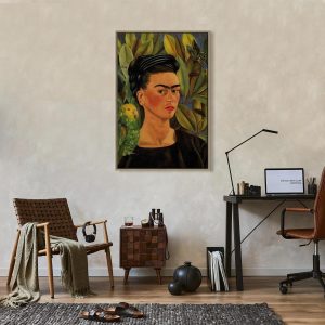 Tableau - Frida Kahlo – Self-Portrait with Bonito