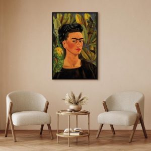 Tableau - Frida Kahlo – Self-Portrait with Bonito
