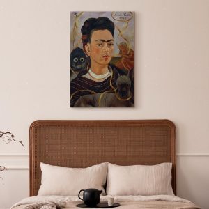 Tableau - Frida Kahlo – Self-Portrait with Changuito