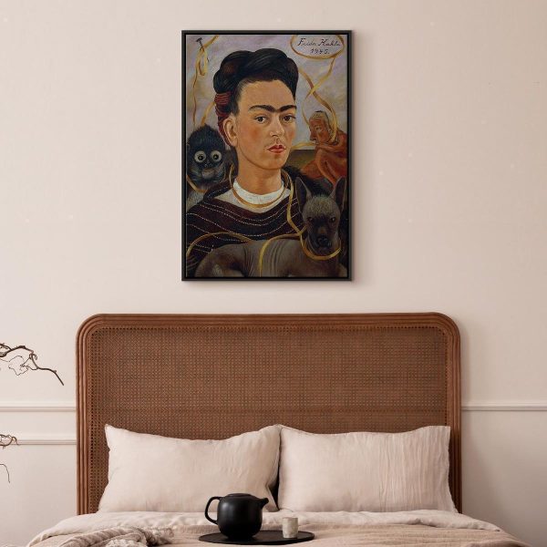 Tableau - Frida Kahlo – Self-Portrait with Changuito