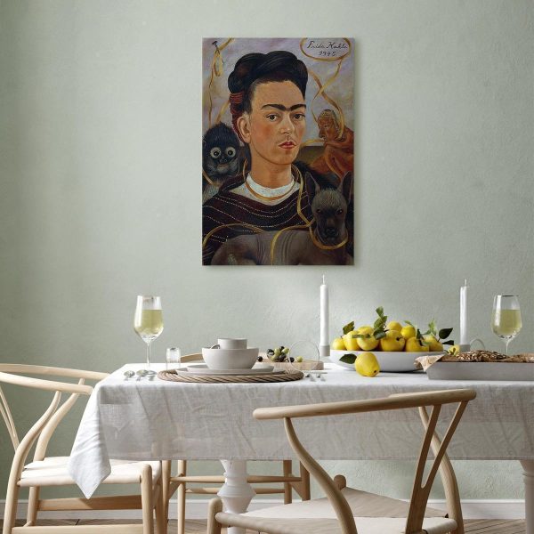 Tableau - Frida Kahlo – Self-Portrait with Changuito