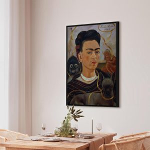 Tableau - Frida Kahlo – Self-Portrait with Changuito