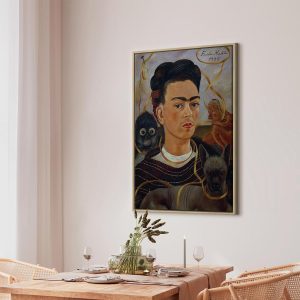 Tableau - Frida Kahlo – Self-Portrait with Changuito