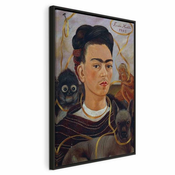 Tableau - Frida Kahlo – Self-Portrait with Changuito