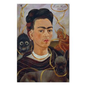 Tableau - Frida Kahlo – Self-Portrait with Changuito