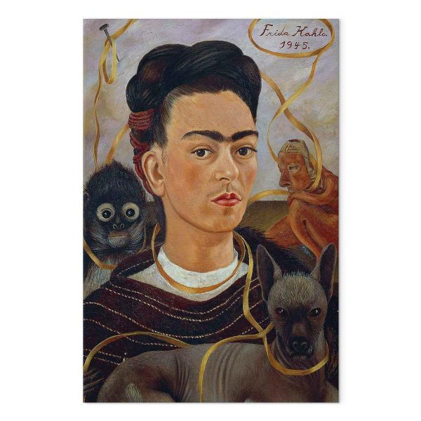 Tableau - Frida Kahlo – Self-Portrait with Changuito