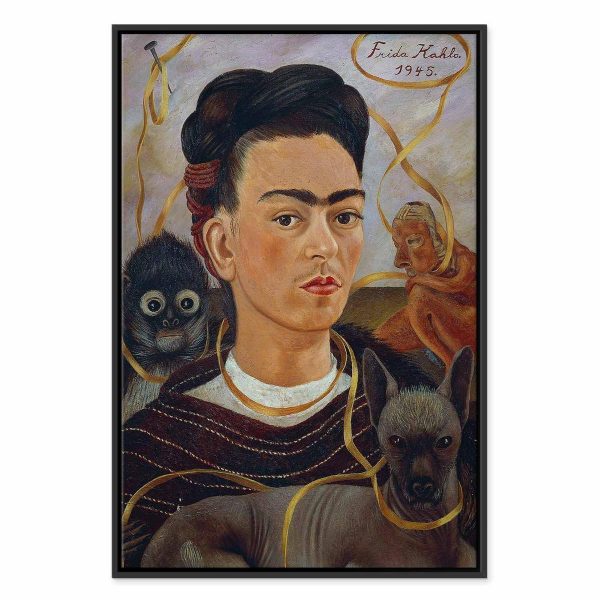 Tableau - Frida Kahlo – Self-Portrait with Changuito