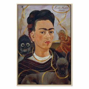 Tableau - Frida Kahlo – Self-Portrait with Changuito
