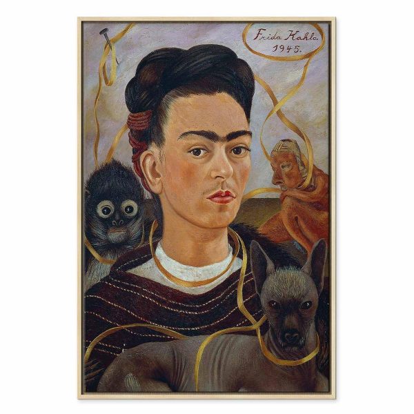 Tableau - Frida Kahlo – Self-Portrait with Changuito