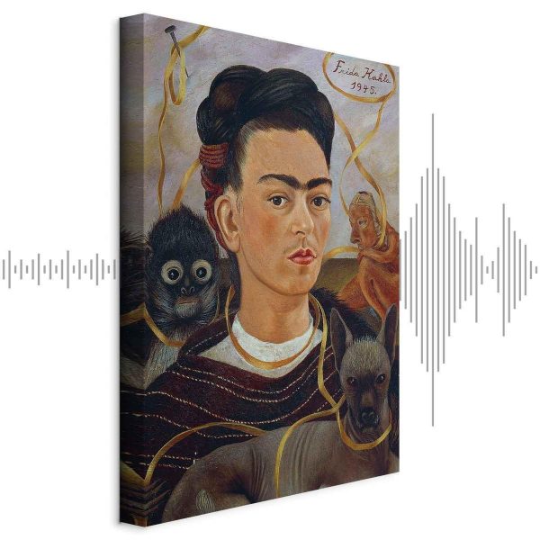 Tableau - Frida Kahlo – Self-Portrait with Changuito Tableau - Frida Kahlo – Self-Portrait with Changuito