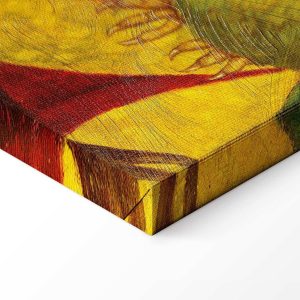 Tableau - Frida Kahlo – Self-Portrait with Monkey and Parrot