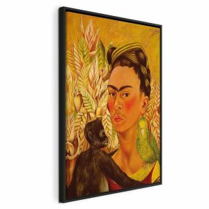 Tableau - Frida Kahlo – Self-Portrait with Monkey and Parrot