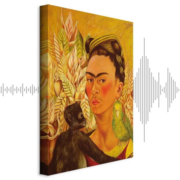 Tableau - Frida Kahlo – Self-Portrait with Monkey and Parrot Tableau - Frida Kahlo – Self-Portrait with Monkey and Parrot