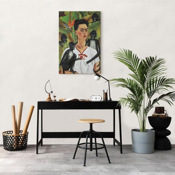 Tableau - Frida Kahlo – Self-Portrait with Monkeys
