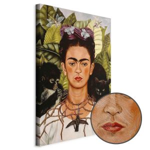 Tableau - Frida Kahlo – Self-Portrait with Thorn Necklace and Hummingbird