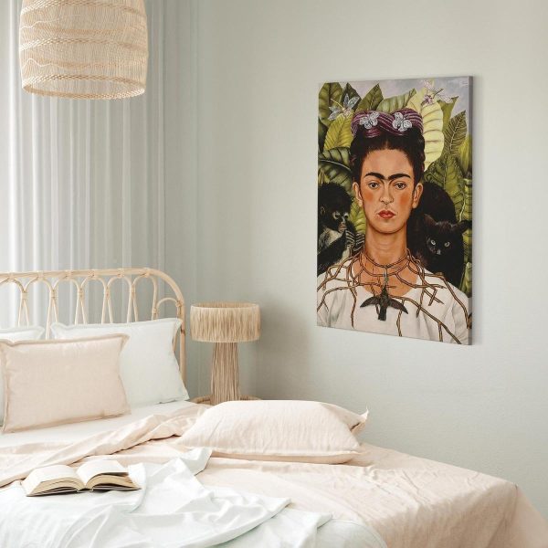Tableau - Frida Kahlo – Self-Portrait with Thorn Necklace and Hummingbird