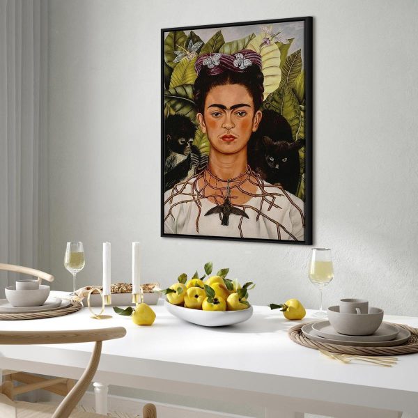 Tableau - Frida Kahlo – Self-Portrait with Thorn Necklace and Hummingbird