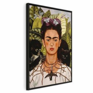 Tableau - Frida Kahlo – Self-Portrait with Thorn Necklace and Hummingbird