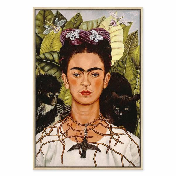 Tableau - Frida Kahlo – Self-Portrait with Thorn Necklace and Hummingbird