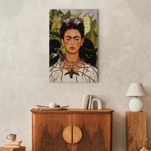 Tableau - Frida Kahlo – Self-Portrait with Thorn Necklace and Hummingbird