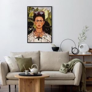 Tableau - Frida Kahlo – Self-Portrait with Thorn Necklace and Hummingbird
