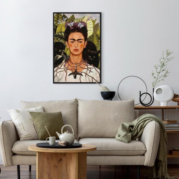 Tableau - Frida Kahlo – Self-Portrait with Thorn Necklace and Hummingbird