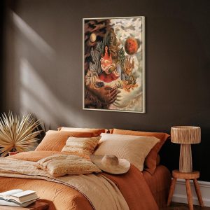 Tableau - Frida Kahlo – The Love Embrace of the Universe, the Earth (Mexico), Myself, Diego, and Señor Xolotl