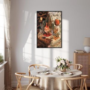 Tableau - Frida Kahlo – The Love Embrace of the Universe, the Earth (Mexico), Myself, Diego, and Señor Xolotl