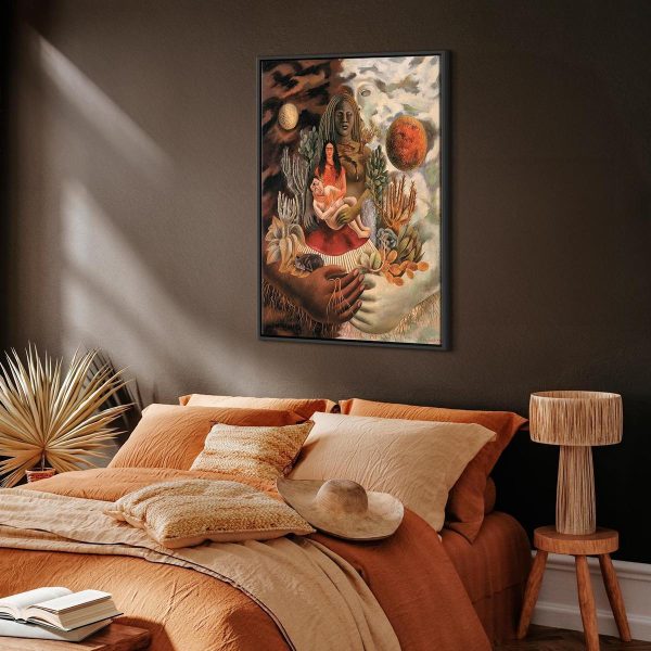 Tableau - Frida Kahlo – The Love Embrace of the Universe, the Earth (Mexico), Myself, Diego, and Señor Xolotl