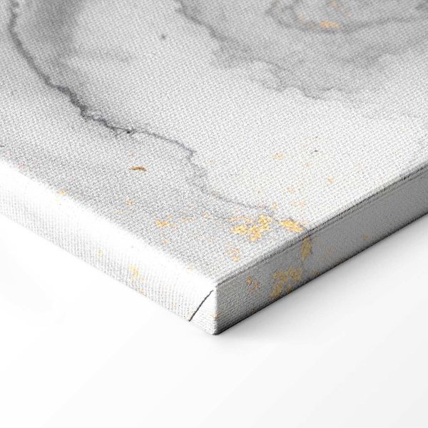 Tableau - Golden explosions – abstract pattern inspired by marble