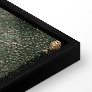 Tableau - Green watercolour - abstraction inspired by the structure of marble