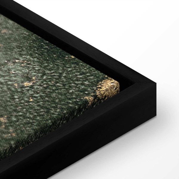 Tableau - Green watercolour - abstraction inspired by the structure of marble