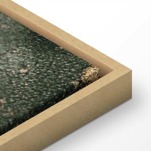 Tableau - Green watercolour - abstraction inspired by the structure of marble