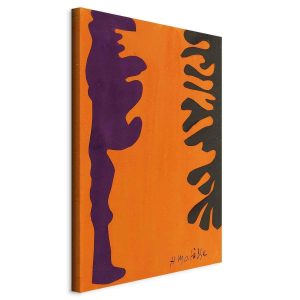 Tableau - Henri Matisse – Black and Violet Arabesques on Orange