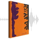 Tableau - Henri Matisse – Black and Violet Arabesques on Orange