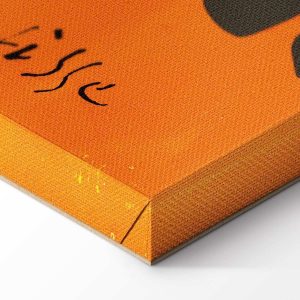 Tableau - Henri Matisse – Black and Violet Arabesques on Orange