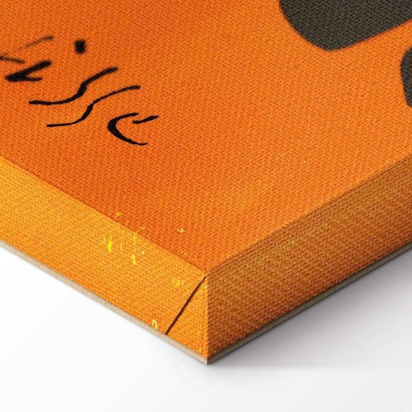 Tableau - Henri Matisse – Black and Violet Arabesques on Orange