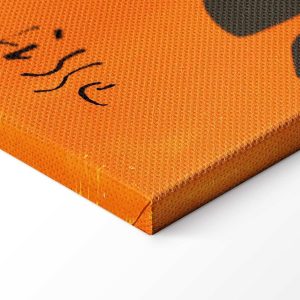 Tableau - Henri Matisse – Black and Violet Arabesques on Orange