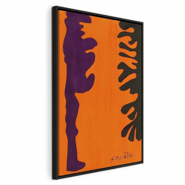 Tableau - Henri Matisse – Black and Violet Arabesques on Orange