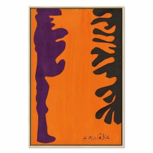 Tableau - Henri Matisse – Black and Violet Arabesques on Orange